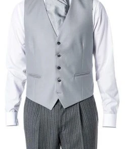 Wilvorst Cut Weste 408230/01/20 A-Line, Wolle, Grau