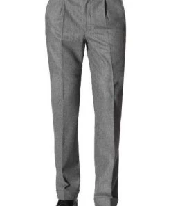 HILTL Hose Milano-U 42053/33802/14 Hose Milano U, Classic Fit, Flanell, Grau meliert, Grau