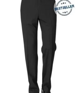 DIGEL Hose Modern Fit Per-V 99976/111066/10 Hose Per, Schurwolle Fleckenschutz, Schwarz