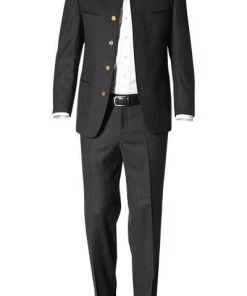 Lodenfrey Anzug B8105+B6213/18450/85 Schurwolle, Graphit, Anthrazit