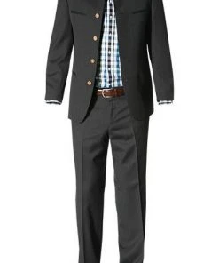 Lodenfrey Anzug B8105+B6213/17068/85 Schurwolle, Anthrazit