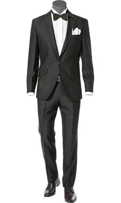 Wilvorst Anzug 413201/60/7951/222/2 Slim Line, Wolle-Viskose, Dunkelbraun gestreift 3 Wilvorst Anzug 413201/60/7951/222/2 Slim Line, Wolle-Viskose, Dunkelbraun gestreift