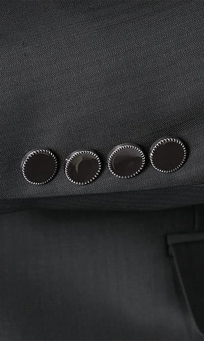 Wilvorst Anzug 413201/60/7951/222/2 Slim Line, Wolle-Viskose, Dunkelbraun gestreift 6 Wilvorst Anzug 413201/60/7951/222/2 Slim Line, Wolle-Viskose, Dunkelbraun gestreift – Bild 4