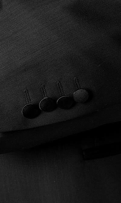 Wilvorst Smoking Juan 401201/01/1500 + 530 Schurwolle Super100, Schwarz 5 Wilvorst Smoking Juan 401201/01/1500 + 530 Schurwolle Super100, Schwarz – Bild 3