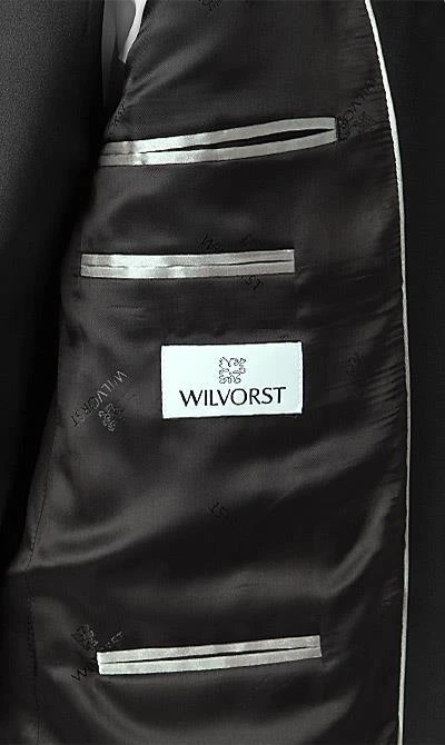Wilvorst Smoking Juan 401201/01/1500 + 530 Schurwolle Super100, Schwarz 6 Wilvorst Smoking Juan 401201/01/1500 + 530 Schurwolle Super100, Schwarz – Bild 4