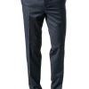 Carl Gross Hose 00/003N0/332023/Sascha/63 Modern Fit, Schurwolle Super110 Reda, Dunkelblau meliert, Blau