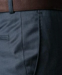 Carl Gross Hose 00/003N0/332023/Sascha/63 Modern Fit, Schurwolle Super110 Reda, Dunkelblau meliert, Blau -Anzüge & Westen Verkäufe 151893 norm2