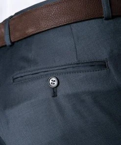 Carl Gross Hose 00/003N0/332023/Sascha/63 Modern Fit, Schurwolle Super110 Reda, Dunkelblau meliert, Blau -Anzüge & Westen Verkäufe 151893 norm3