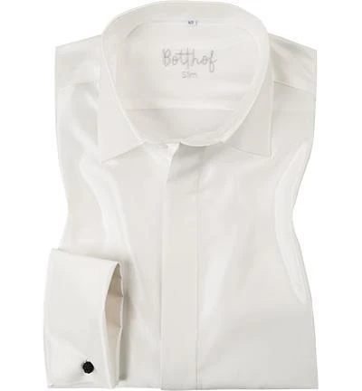 Botthof Hemd Slim Semi-Hai UMA 52/85/378/12 Slim Fit, Satin, Creme, Ecru 3 Botthof Hemd Slim Semi-Hai UMA 52/85/378/12 Slim Fit, Satin, Creme, Ecru