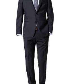 bugatti Anzug Smart Fit 99801/793000+788300/390 Schurwolle, Marineblau, Marine