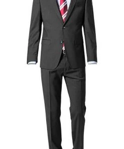 bugatti Anzug Smart Fit 99801/793000+788300/280 Schurwolle, Anthrazit