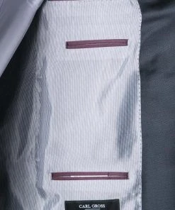 Carl Gross Anzug 00/003N0/323012+332023/63 Modern Fit, Schurwolle Super110 Reda, Dunkelblau meliert, Blau -Anzüge & Westen Verkäufe 165480 norm4