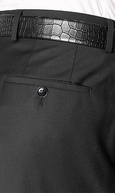 ROY ROBSON Anzug 5000/3042+0340/001 Regular Fit, Schurwolle Super110 Reda, Schwarz 10 ROY ROBSON Anzug 5000/3042+0340/001 Regular Fit, Schurwolle Super110 Reda, Schwarz – Bild 8