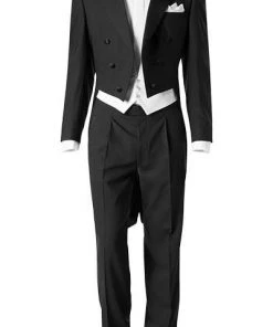 Wilvorst Frackanzug Figaro 401201/01/1050/730/3 Classic Line, Wolle, Schwarz