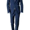 DIGEL Anzug slim line 99832/Allan+Apollo/24 Slim Fit, Schurwolle Super100, Indigo