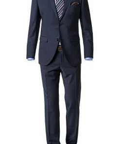 CG Anzug 20/025S0/423562+433053/62 Modern Fit, Schurwoll-Stretch, Nachtblau meliert, Dunkelblau