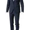 DIGEL Anzug Extra Slim Fit 99849/120108+110049/22 Schurwoll-Stretch, Nachtblau