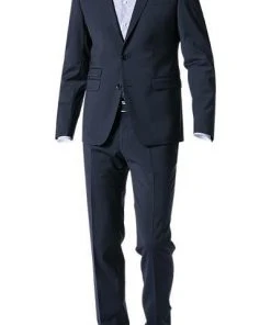 DIGEL Anzug Extra Slim Fit 99849/120108+110049/22 Schurwoll-Stretch, Nachtblau