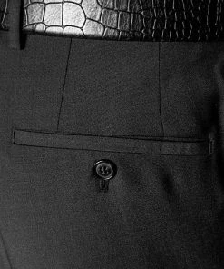 Pierre Cardin Hose Damien 72002/850/10001/2000 Hose Damian, Regular Fit, Schurwolle, Schwarz -Anzüge & Westen Verkäufe 174170 norm2