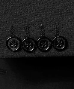 Pierre Cardin Anzug 52250+72002/850/10001/2000 Regular Fit, Schurwolle, Schwarz -Anzüge & Westen Verkäufe 174568 norm4