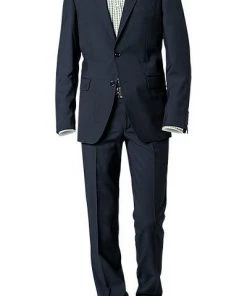 Pierre Cardin Anzug 52250+72002/850/10001/3010 Regular Fit, Schurwolle, Nachtblau