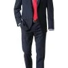 bugatti Anzug Smart Fit 99801/793000+788300/380 Schurwolle Marzotto, Nachtblau -Anzüge & Westen Verkäufe 183560 norm