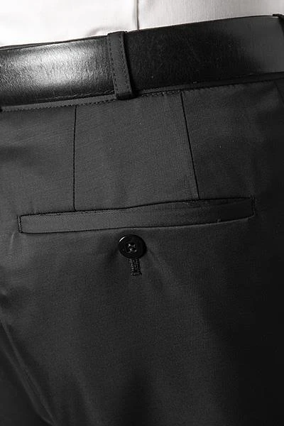 Wilvorst Hose 411100/10/222 Slim Line, Wolle, Schwarz 5 Wilvorst Hose 411100/10/222 Slim Line, Wolle, Schwarz – Bild 3