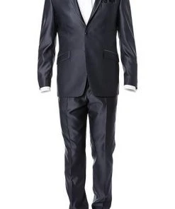 Wilvorst Anzug dunkelblau 433100/32/17292/222/1 Super Slim Line, Wolle