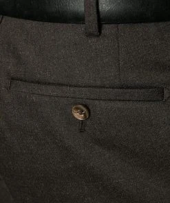 HILTL Hose Piacenza 22124/34600/30 Flanell waschbar, Kaffeebraun meliert, Kaffeebraun -Anzüge & Westen Verkäufe 192273 norm3