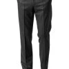 HILTL Hose Piacenza 42053/34600/10 Regular Fit, Flanell, Anthrazit meliert, Anthrazit