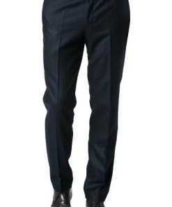 HILTL Hose Piacenza 42053/34600/41 Regular Fit, Flanell, Marineblau
