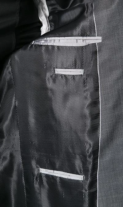 Pierre Cardin Anzug 52250+72002/850/56061/2400 Regular Fit, Schurwolle, Grau meliert, Grau 7 Pierre Cardin Anzug 52250+72002/850/56061/2400 Regular Fit, Schurwolle, Grau meliert, Grau – Bild 5