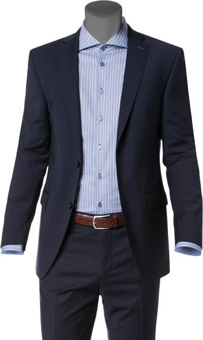 Carl Gross Anzug 30/015S0/324932+338303/63 Modern Fit, Schurwolle, Marine 4 Carl Gross Anzug 30/015S0/324932+338303/63 Modern Fit, Schurwolle, Marine – Bild 2