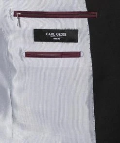 Carl Gross Anzug 30/015S0/324932+338303/90 Modern Fit, Schurwoll-Stretch, Schwarz -Anzüge & Westen Verkäufe 198151 norm6