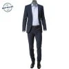 CG Anzug Cliff-Cedric 30-031S0/423622+433063/62 Slim Fit, Schurwoll-Stretch, Marine