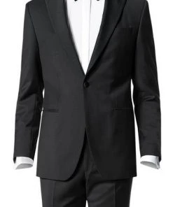Pierre Cardin Smoking 51067+72740/000/66801/2000 Slim Fit, Schurwolle Super120, Schwarz -Anzüge & Westen Verkäufe 201379 norm2