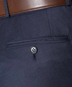 Carl Gross Hose Sascha 40/017S1/332023/63 Modern Fit, Schurwolle Super120, Dunkelblau meliert, Marine -Anzüge & Westen Verkäufe 204424 norm3