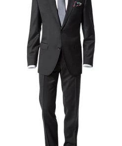Carl Gross Anzug 40/017S1/323012+332023/83 Modern Fit, Schurwolle Super120, Anthrazit meliert, Anthrazit