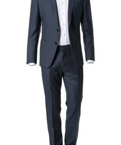 ROY ROBSON Anzug 5067/2042+0240/018 Slim Fit, Schurwolle Super110, Dunkelblau meliert, Dunkelblau