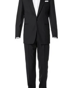 Wilvorst Smoking 401201/01/1550/0+530 Classic Line, Schurwolle Super100, Schwarz