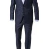 Carl Gross Anzug 40/016N0/323012+332023/63 Modern Fit, Schurwolle, Marine meliert, Marine -Anzüge & Westen Verkäufe 212445 norm
