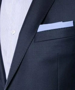 Carl Gross Anzug 40/016N0/323012+332023/63 Modern Fit, Schurwolle, Marine meliert, Marine -Anzüge & Westen Verkäufe 212445 norm3