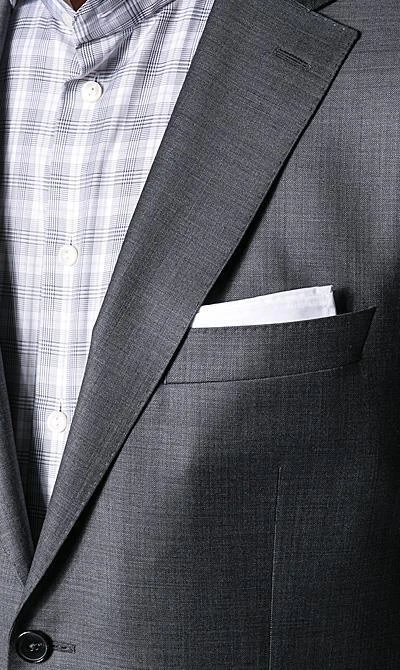EDUARD DRESSLER Anzug 00510/6B51+3B25/26 Schurwolle Super140, Mittelgrau meliert, Anthrazit 4 EDUARD DRESSLER Anzug 00510/6B51+3B25/26 Schurwolle Super140, Mittelgrau meliert, Anthrazit – Bild 2