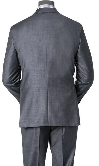 EDUARD DRESSLER Anzug 00510/6B51+3B25/26 Schurwolle Super140, Mittelgrau meliert, Anthrazit 7 EDUARD DRESSLER Anzug 00510/6B51+3B25/26 Schurwolle Super140, Mittelgrau meliert, Anthrazit – Bild 5