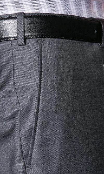 EDUARD DRESSLER Anzug 00510/6B51+3B25/26 Schurwolle Super140, Mittelgrau meliert, Anthrazit 9 EDUARD DRESSLER Anzug 00510/6B51+3B25/26 Schurwolle Super140, Mittelgrau meliert, Anthrazit – Bild 7