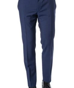 Strellson Hose L-Mercer 11005333/126 Slim Fit, Schurwolle, Royalblau meliert, Royal