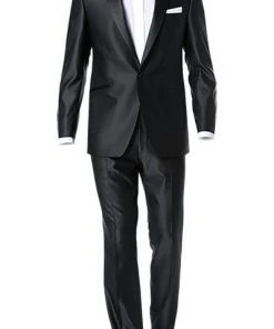 Wilvorst Smoking 433100/10/18651/722/2 Super Slim Line, Wolle, Schwarz