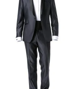 Wilvorst Smoking 433100/32/18501/631/2 Super Slim Line, Wolle, Nachtblau