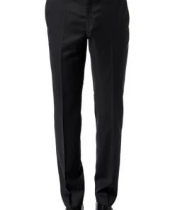 HILTL Hose Piacenza 44056/34600/01 Contemporary Fit, Schurwolle, Schwarz