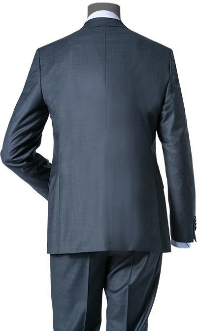 EDUARD DRESSLER Anzug 00510/6B51+3B25/46 Schurwolle, Blau meliert, Stahlblau 7 EDUARD DRESSLER Anzug 00510/6B51+3B25/46 Schurwolle, Blau meliert, Stahlblau – Bild 5